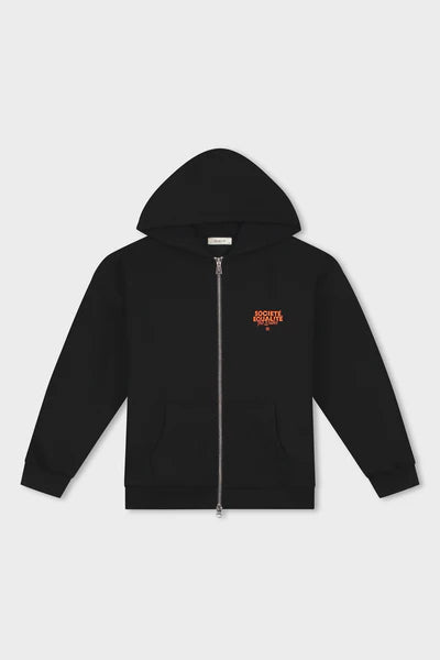 Zipper Hoodie - Black