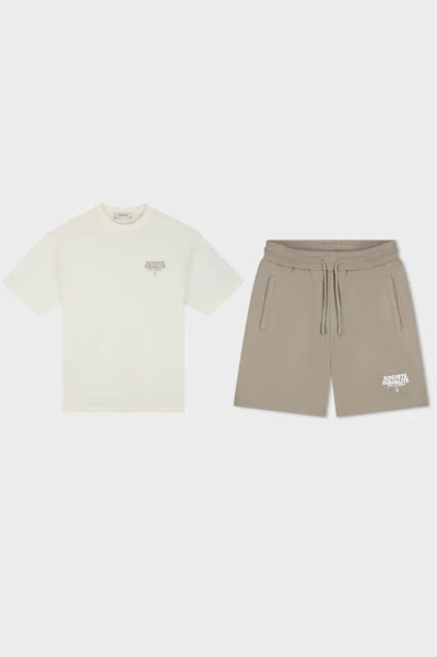 Summer Set - Taupe & Off White
