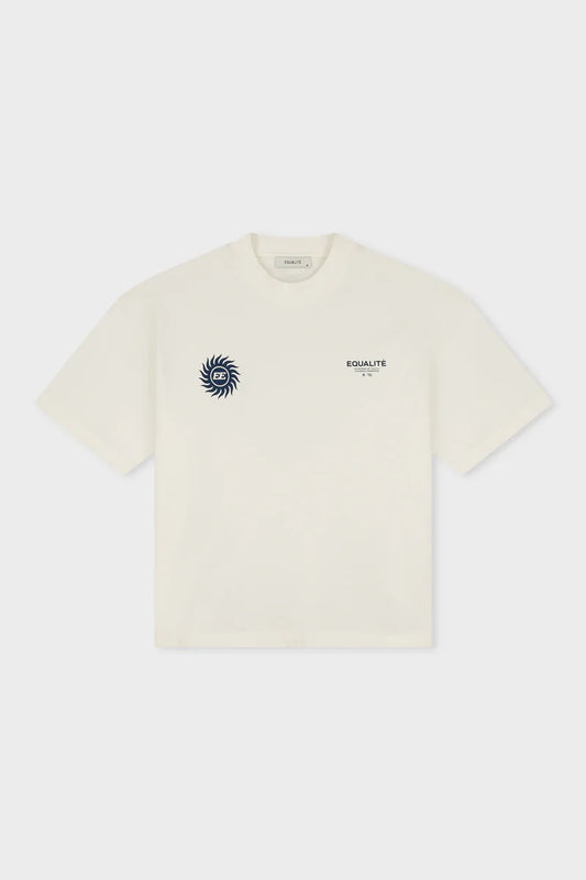 Tee Vibe T-Shirt - Navy & Beige